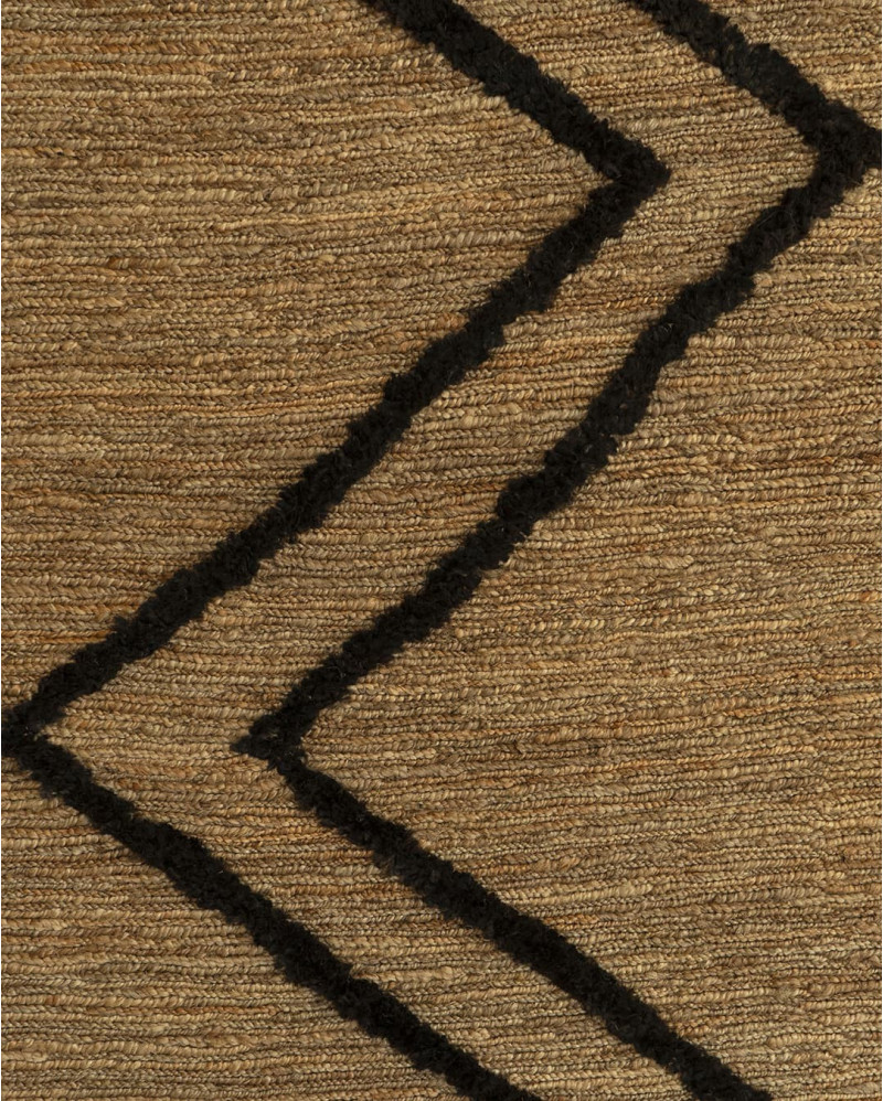 Rug in hemp and cotton Ø 180 cm