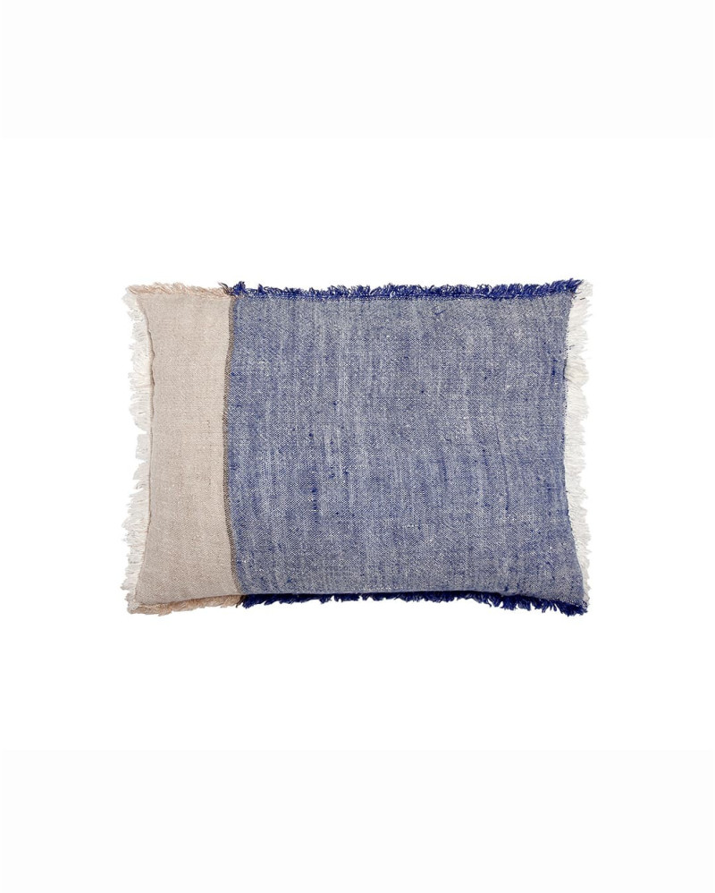 Housse de coussin en lin naturel 40 x 60 cm