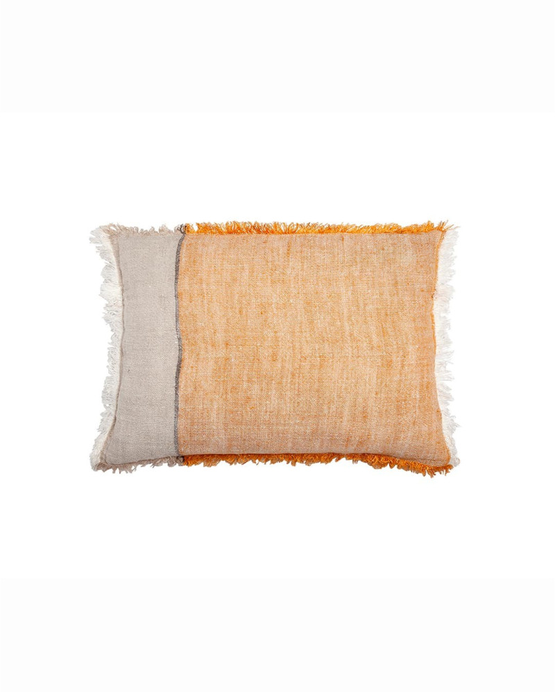 Housse de coussin en lin naturel 40 x 60 cm