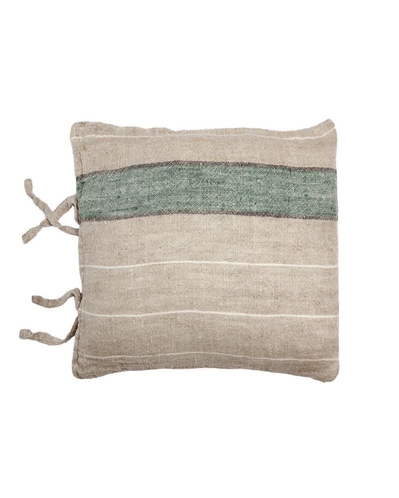 Housse de coussin en lin naturel 50 x 50 cm