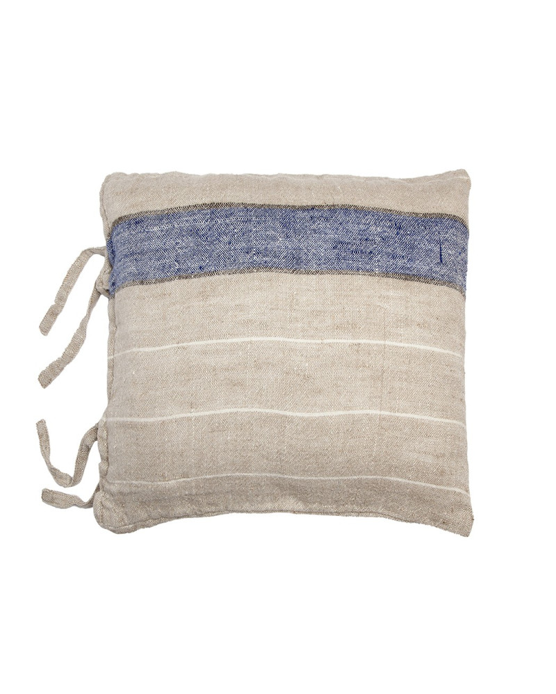 Housse de coussin en lin naturel 50 x 50 cm