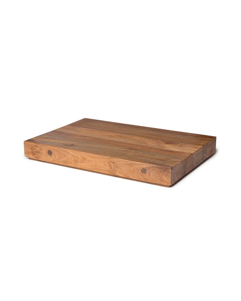 Cutting board in untreated solid reclaimed teak  50 x 35cm