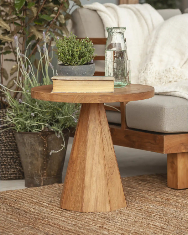 JATI side table in recycled...