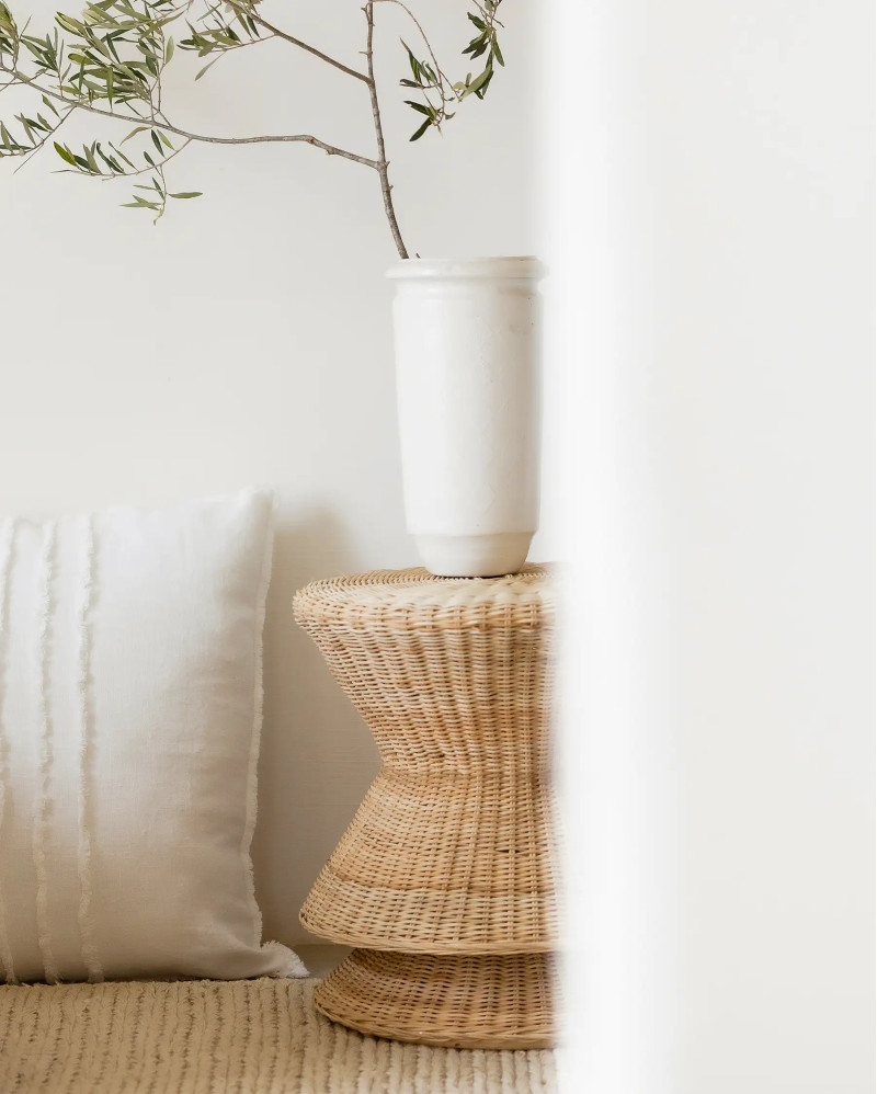 DIAVOLO side table in rattan Ø 45 cm x 48 cm high