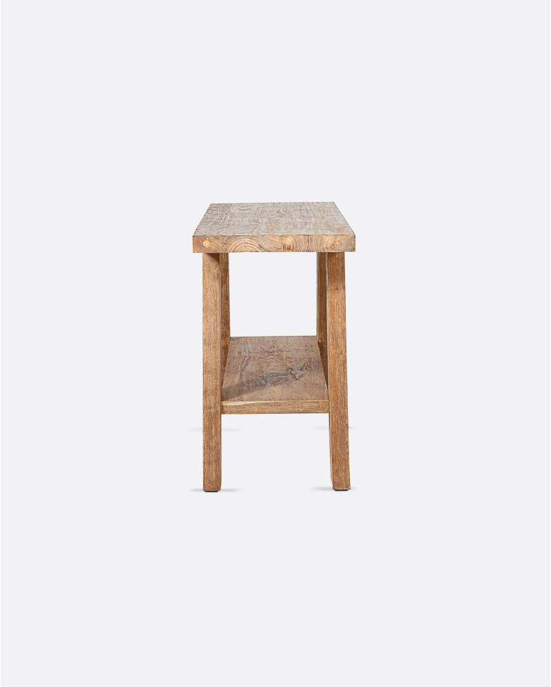 LOGRAM console in recycled teak wood 130 x 47 x 75 cm