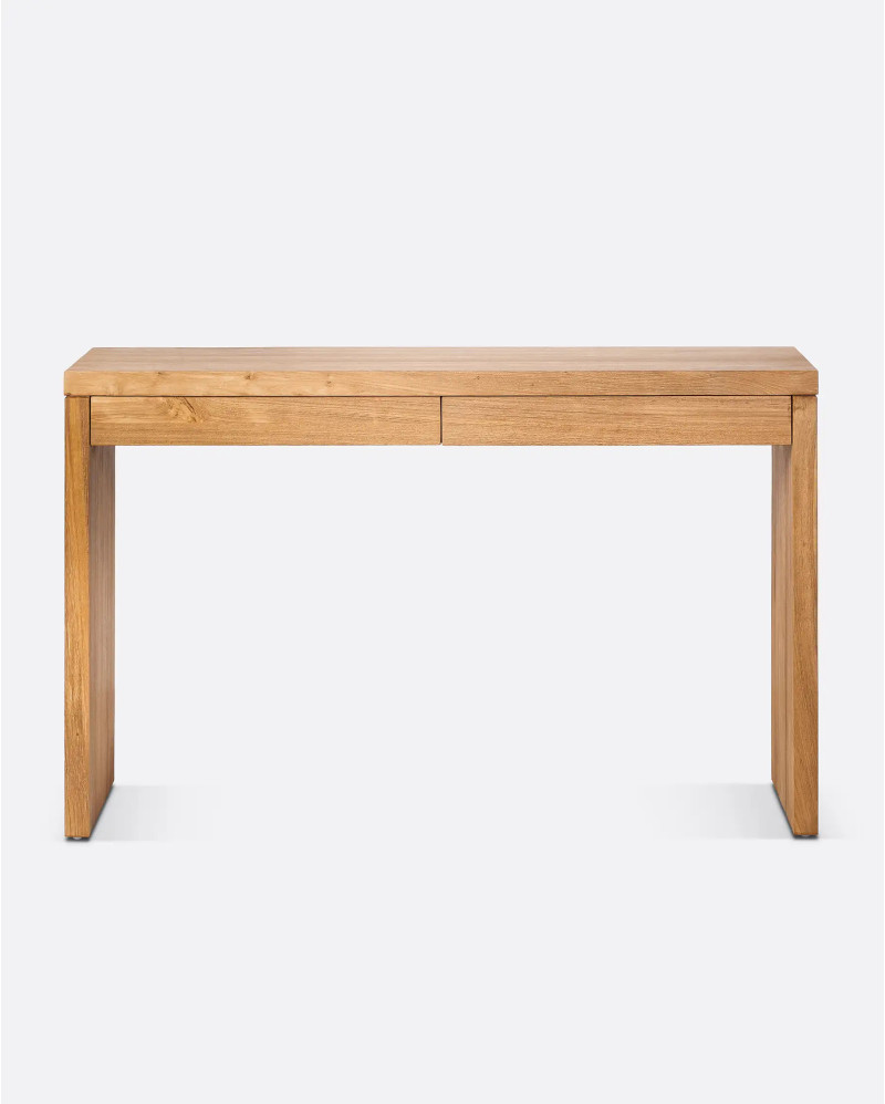 GENESIS desk in recycled teak wood 120 x 40 x 75 cm