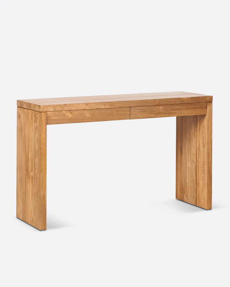 GENESIS desk in recycled teak wood 120 x 40 x 75 cm