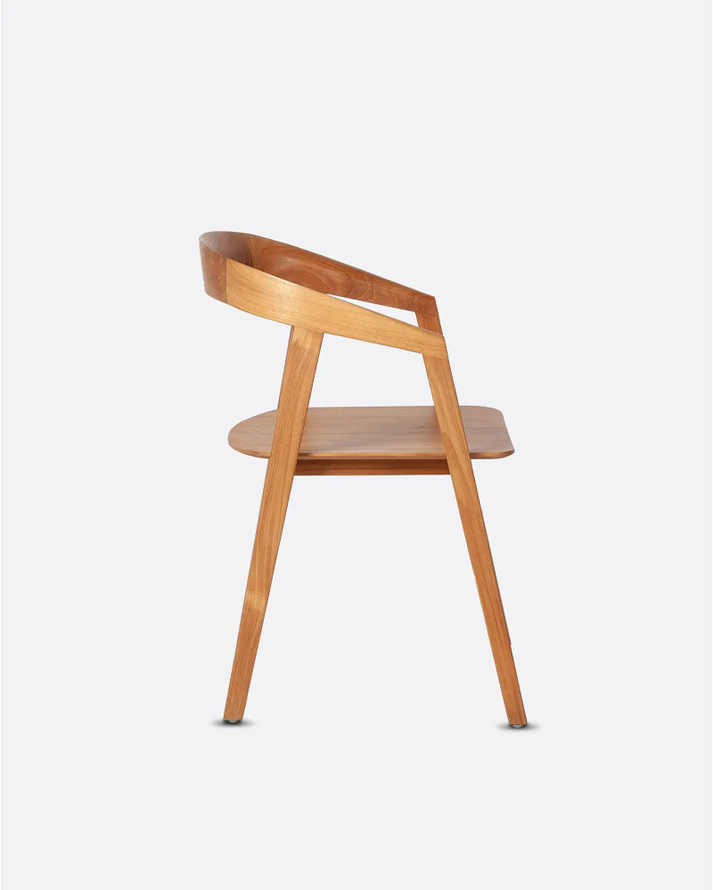 ARC chair in teak wood 56 x 57 x 76 cm in natural colour