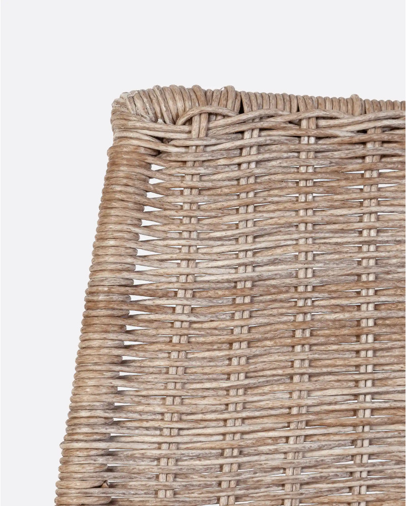 CAMP outdoor chair in synthetic rattan and iron 55 x 53 x 53 x 77 cm