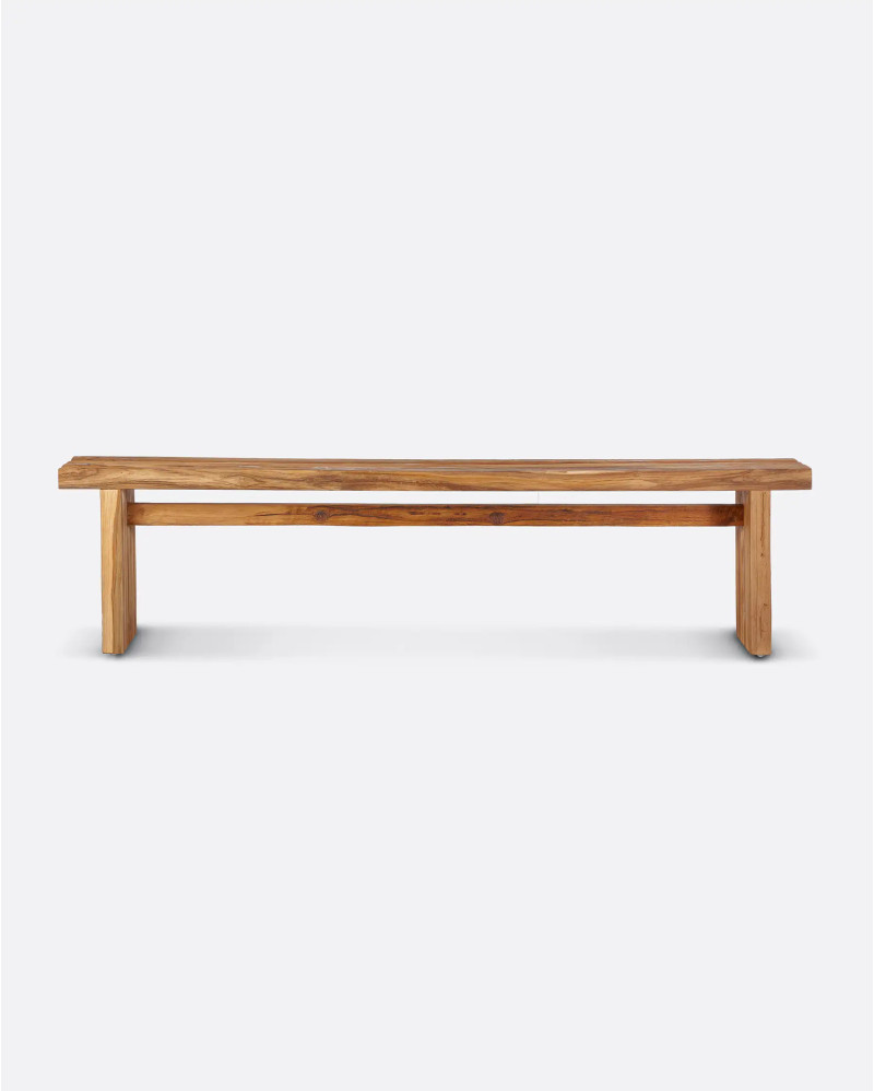 Banc EROSI en bois de teck recyclé 180 x 25 x 44 cm