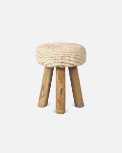 ALGA stool in recycled teak...