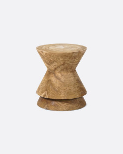 DIAVOLO stool in teak wood...