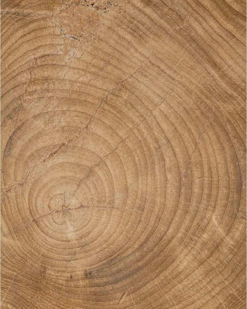 Taburete DIAVOLO de madera de teca 36 x 36 x 40 cm en color natural