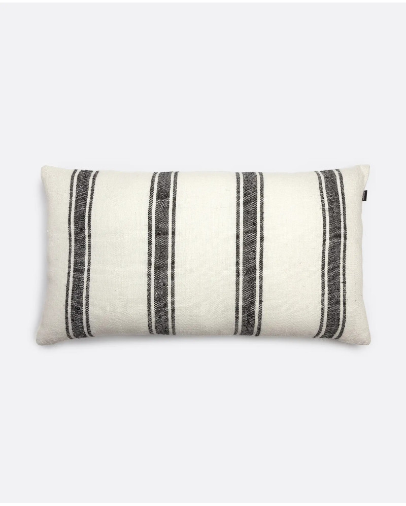 AGAR cushion cover in linen 75 x 40 cm in white colour with filling included