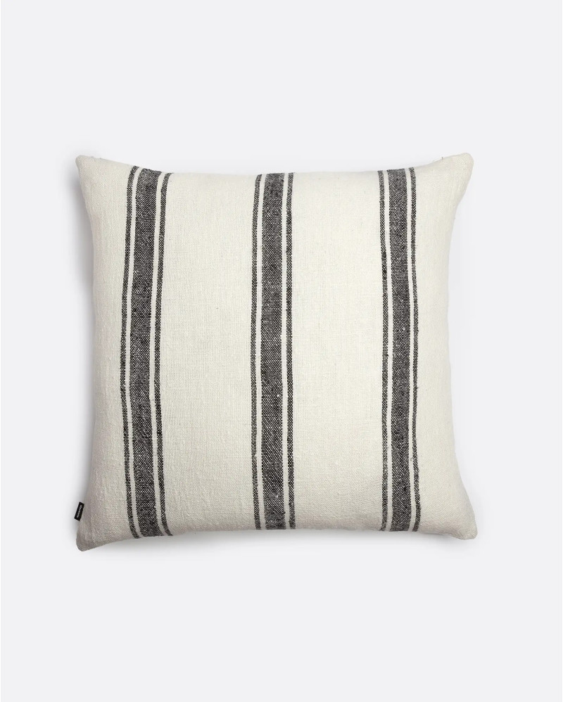 Housse de coussin AGAR en lin 60 x 60 cm en couleur blanche