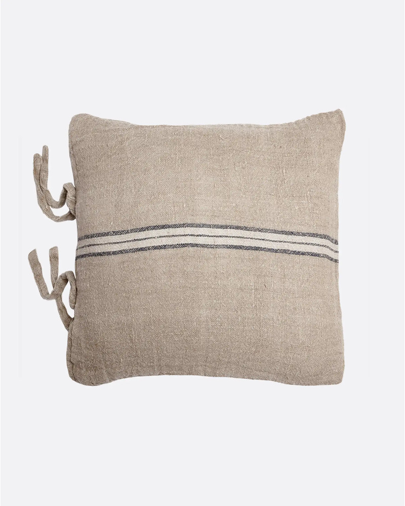 Housse de coussin BIKANER en lin 60 x 60 cm