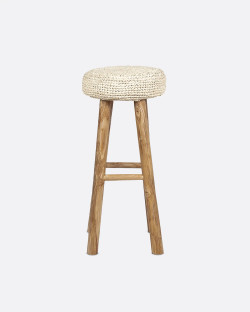 ALGA high stool in teak...