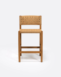 CORA high stool in teak...