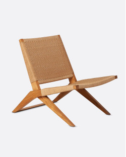 Fauteuil LAWIT en bois de...