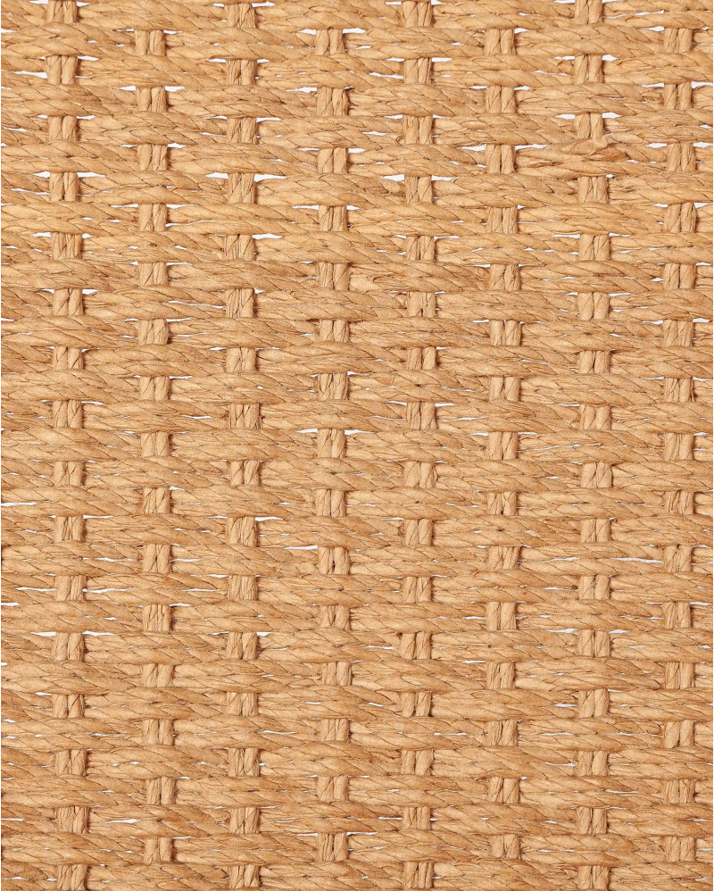 Silla lounge LAWIT de madera de teca y cuerda de papel 62 x 80 x 73 cm en color natural