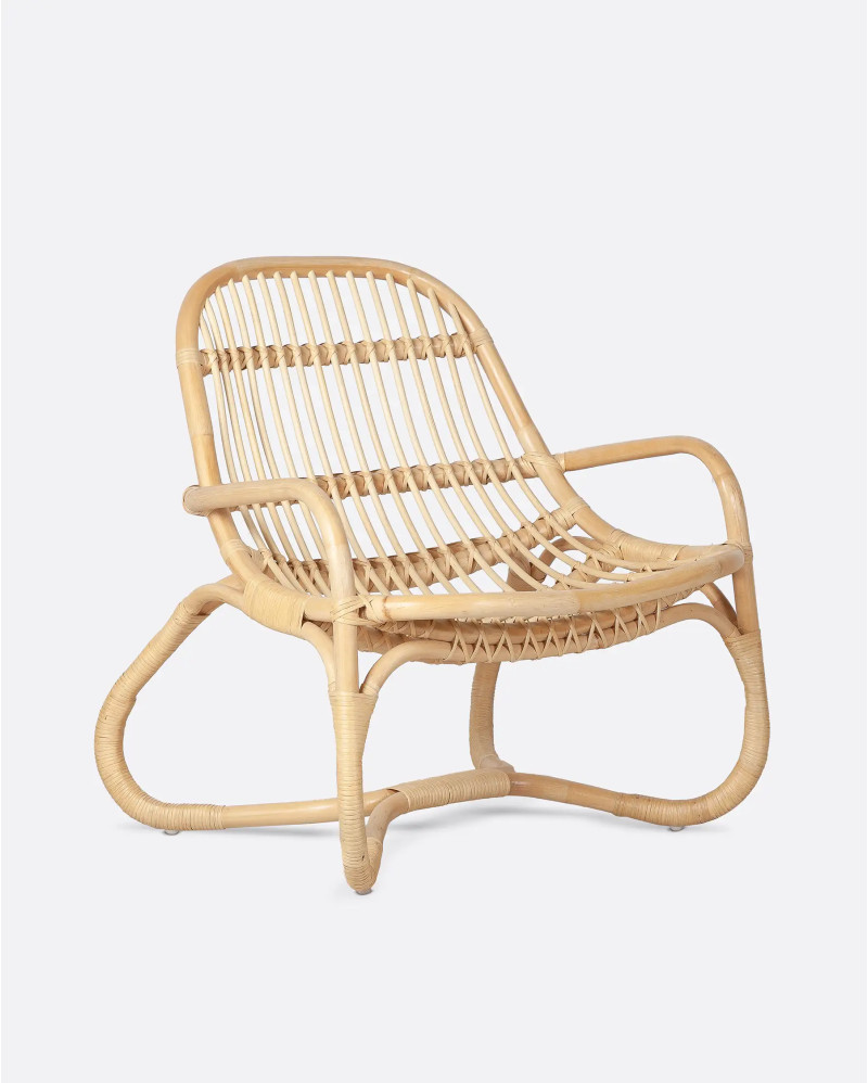 VIKARA lounge chair in rattan 76 x 68 x 75 cm in natural colour