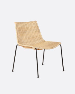 CAMP lounge chair in rattan...