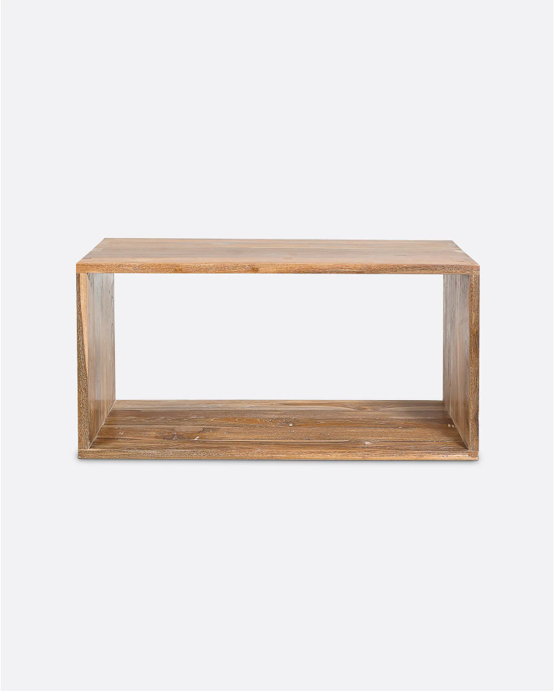 GENESIS bookcase in recycled teak wood 80 x 40 x 40 cm