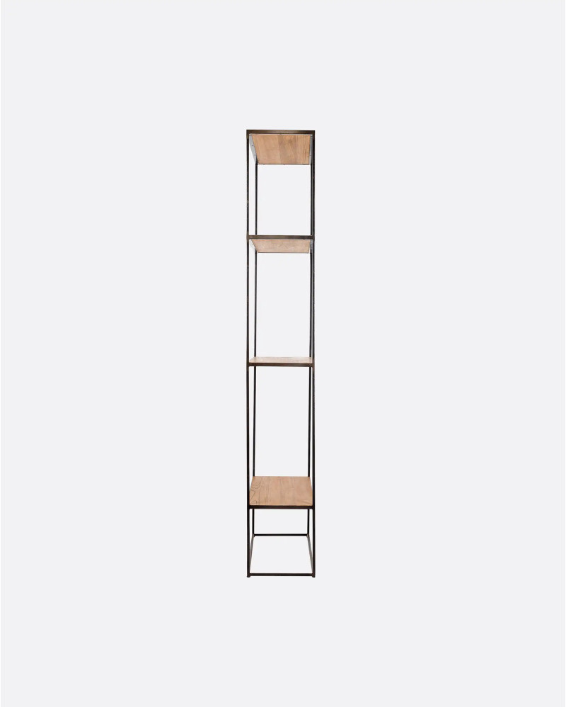 Étagère ONETWO en bois de teck recyclé et fer 80 x 30 x 195 cm