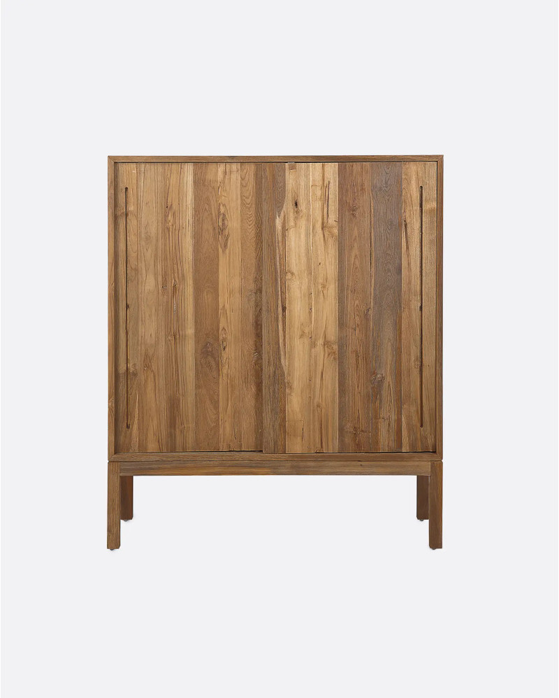 EROSI sideboard in recycled teak wood 110 x 45 x 130 cm in natural colour