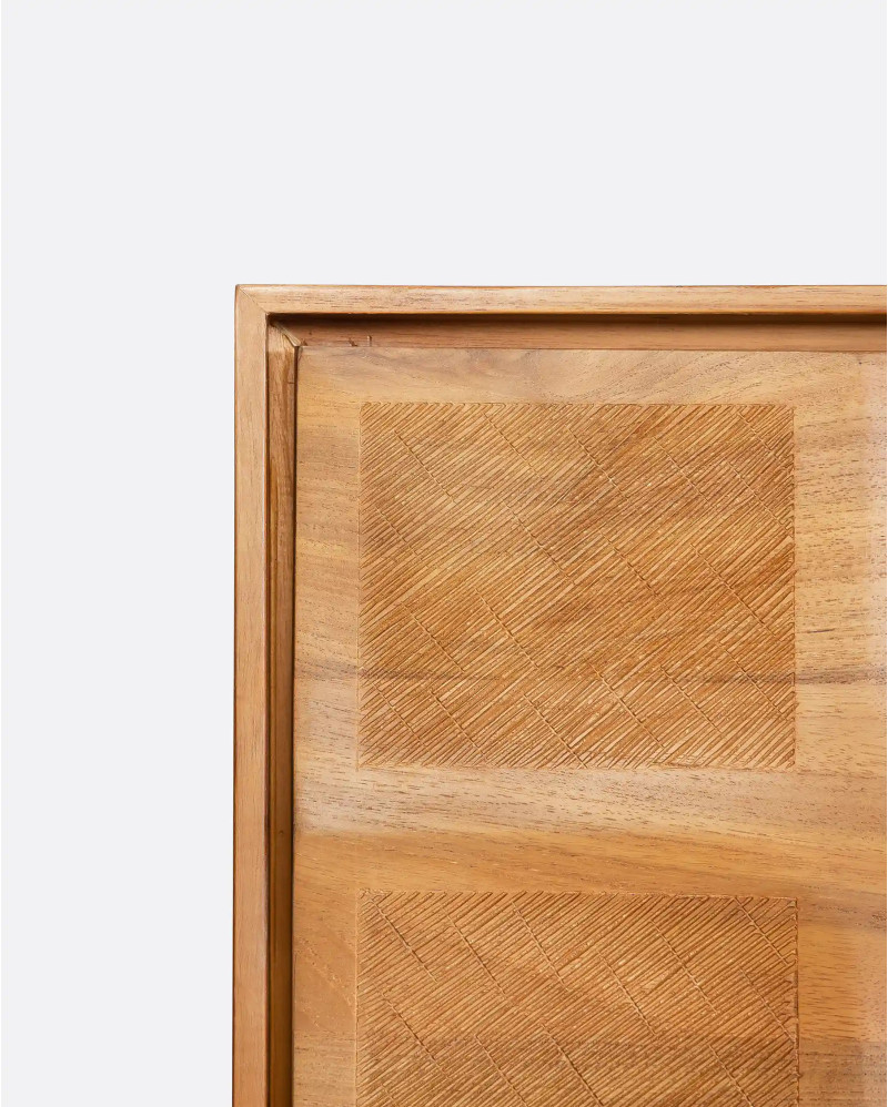 RIJAL sideboard in recycled teak wood 223 x 45 x 45 x 79 cm