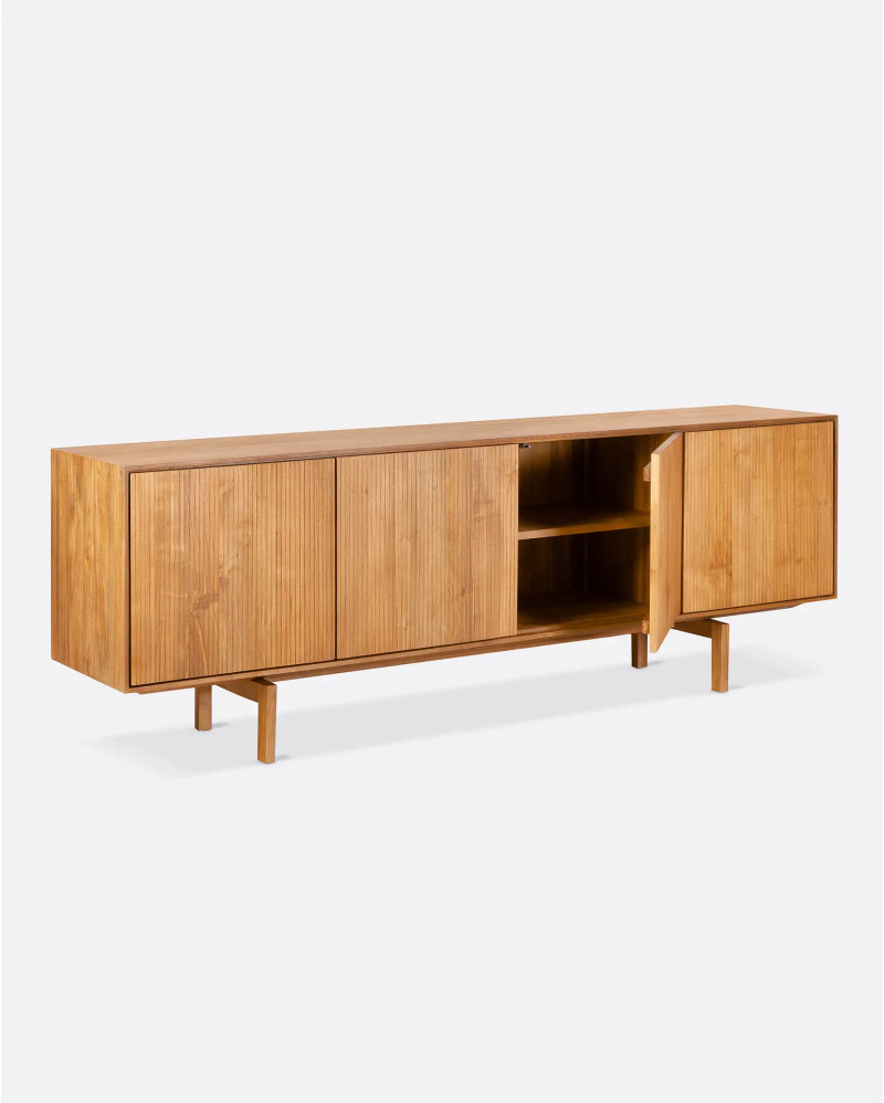 Buffet BALARI en bois de teck recyclé 208 x 45 x 73 cm