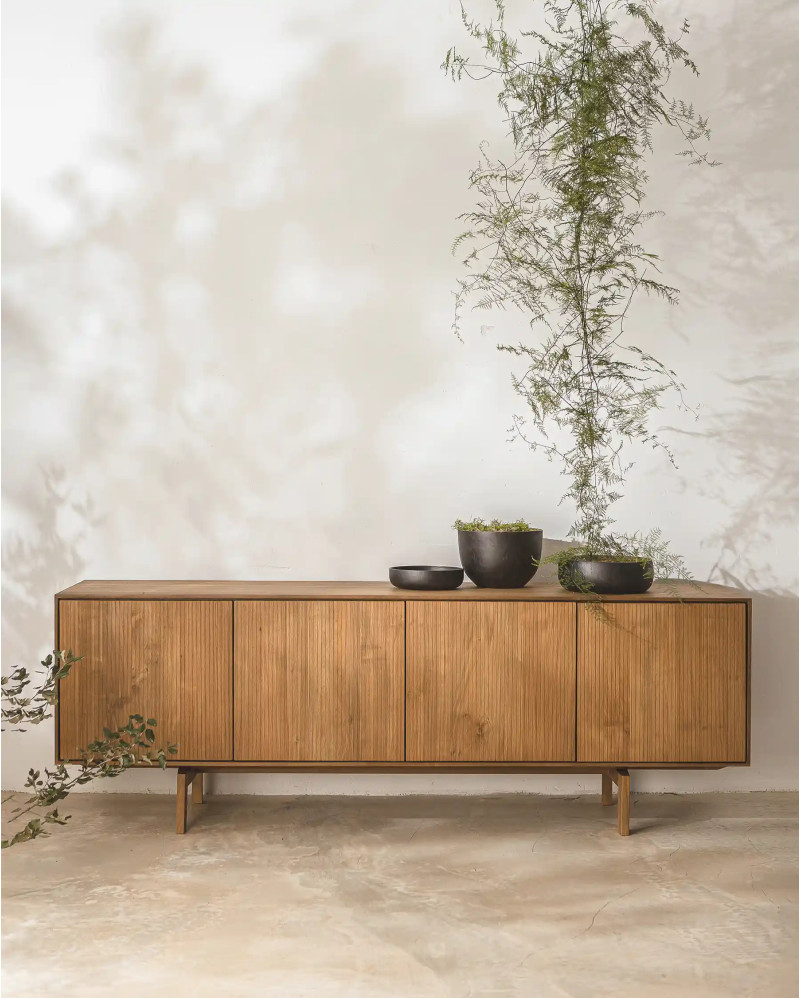 BALARI sideboard in recycled teak wood 208 x 45 x 73 cm