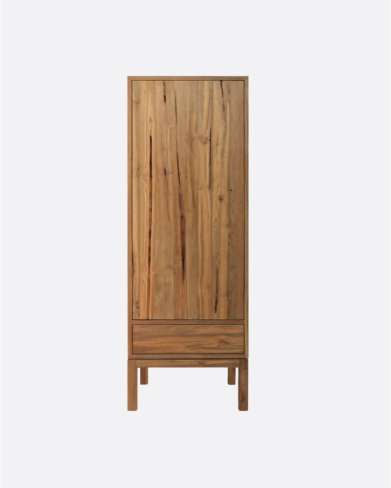 Armario EROSI de madera de teca reciclada 65 x 60 x 190 cm