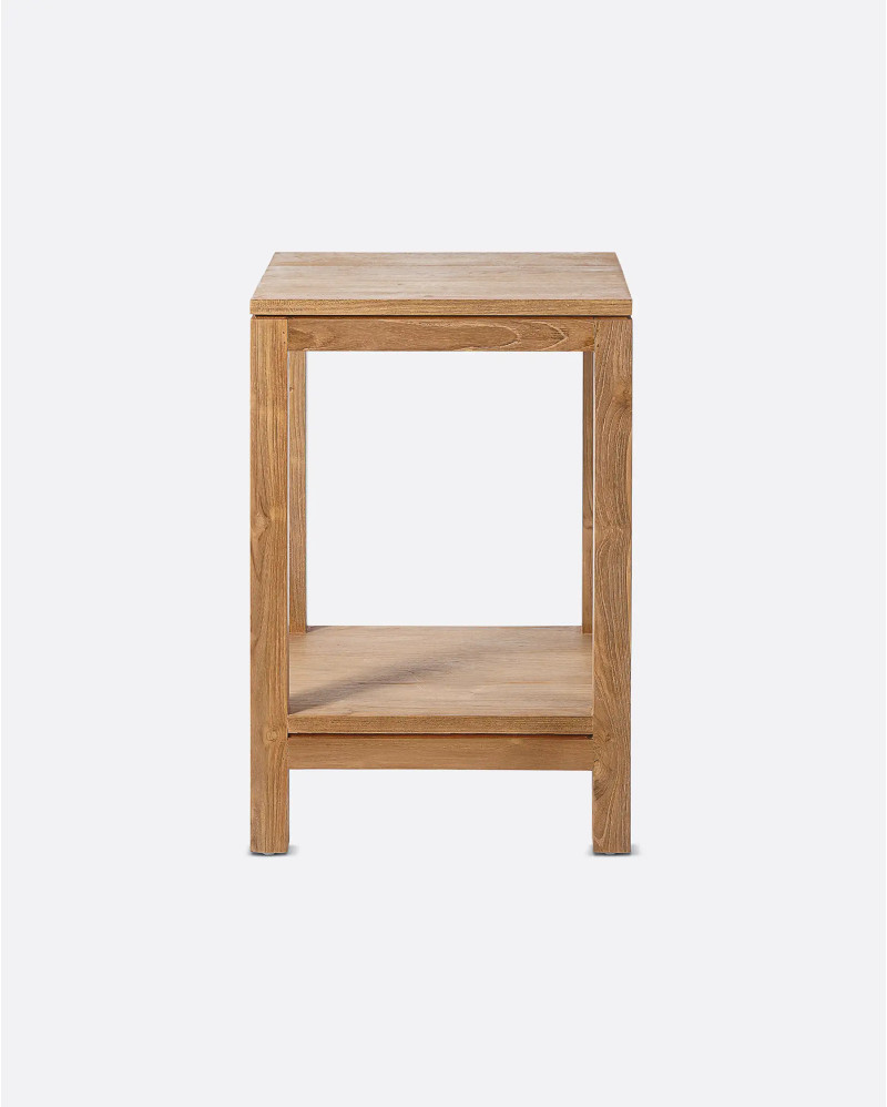 ESSENT bedside table in recycled teak wood 40 x 40 x 60 cm