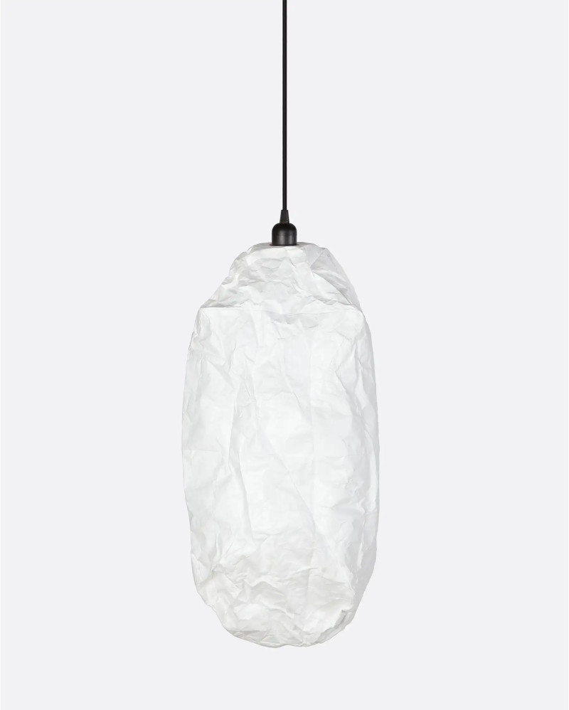 KERTAS Large ceiling lamp in paper Ø 34 cm x 60 cm high