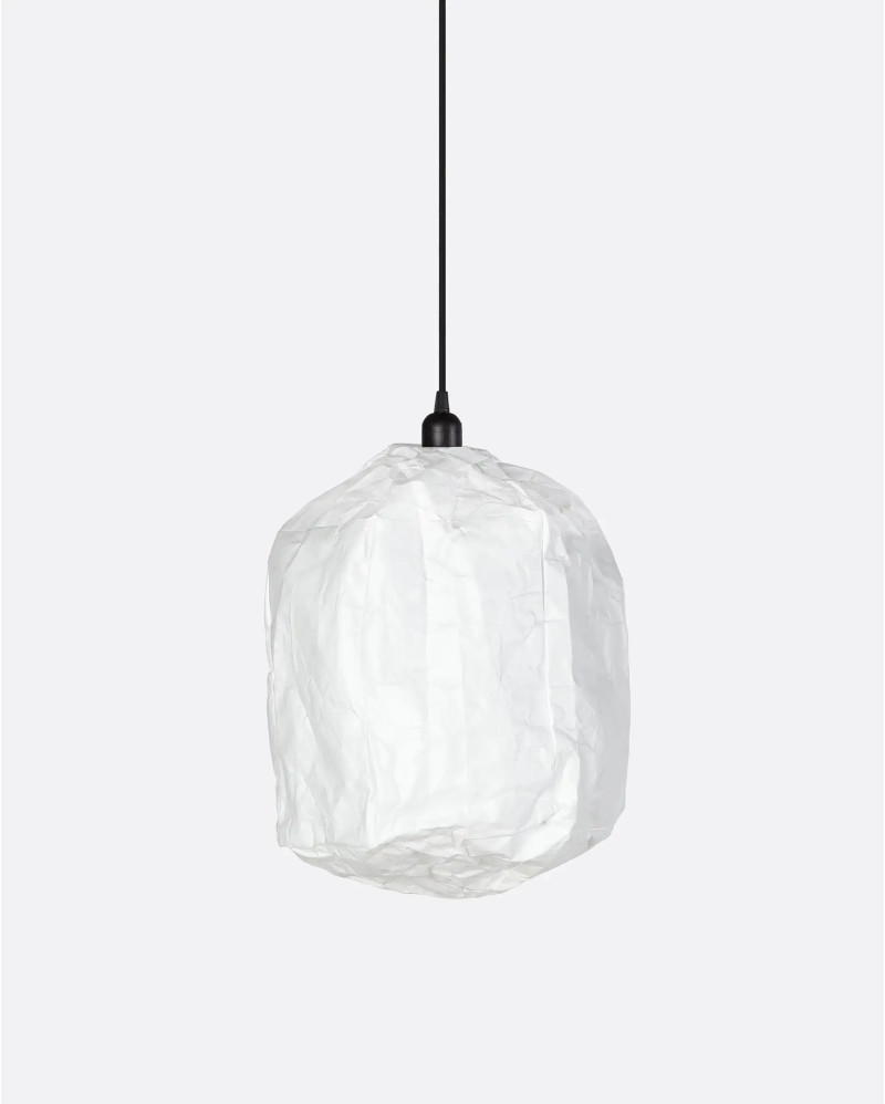 KERTAS Cylinder ceiling lamp in paper Ø 30 cm x 40 cm height