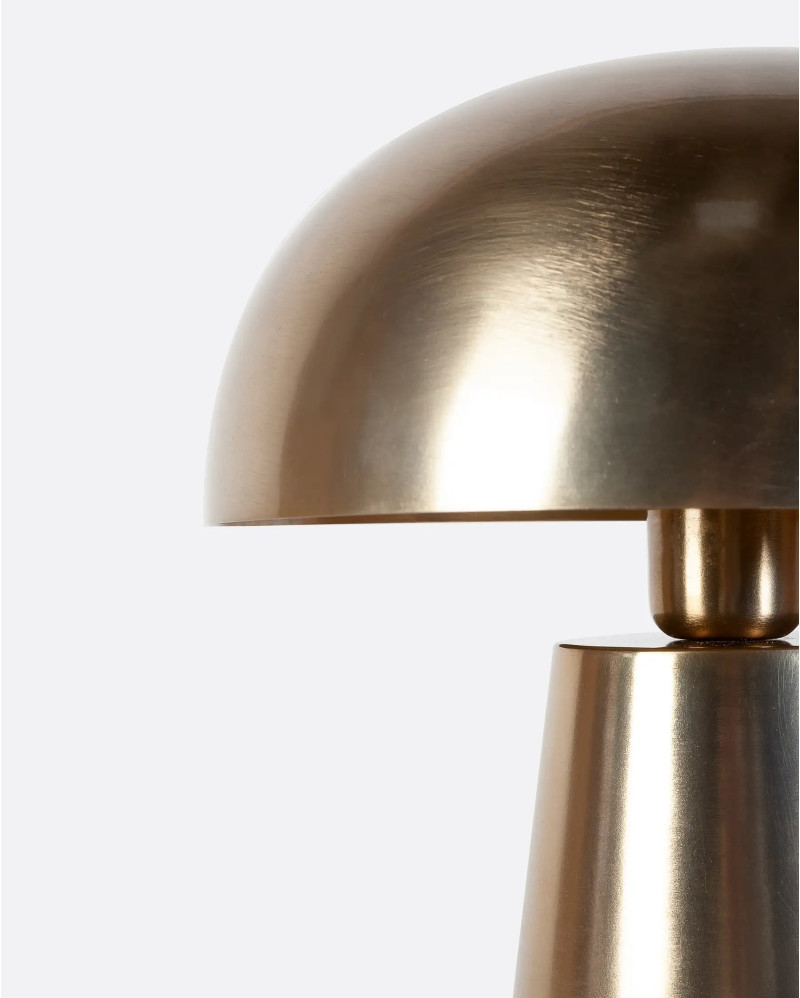 JAMUR table lamp in iron 38 x 38 x 60 cm in matt gold colour