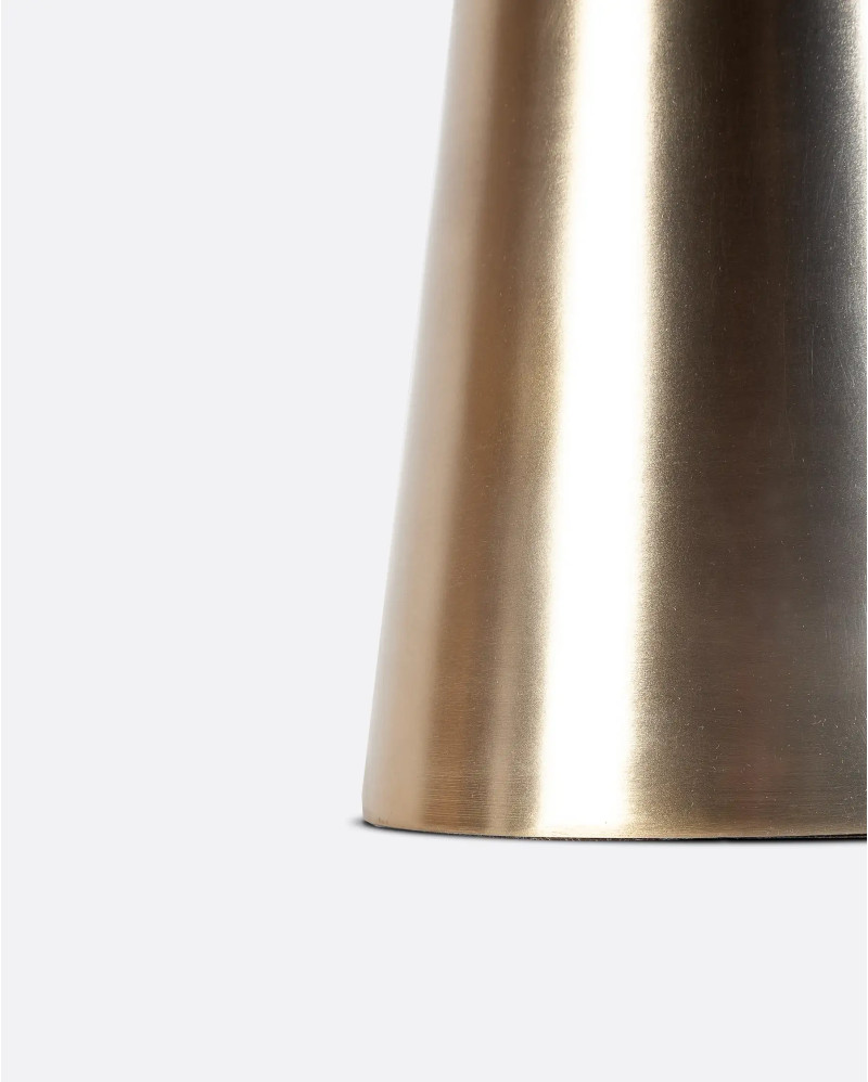 JAMUR table lamp in iron 38 x 38 x 60 cm in matt gold colour