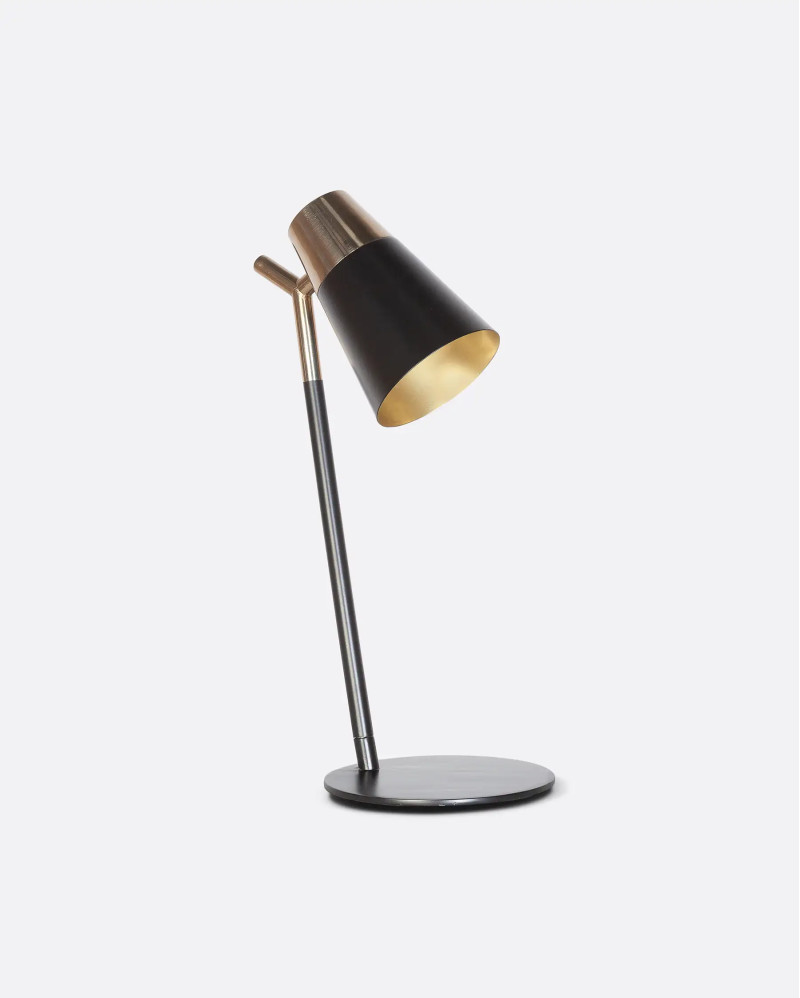 ALICE table lamp in iron 33 x 33 x 73 cm in matt black