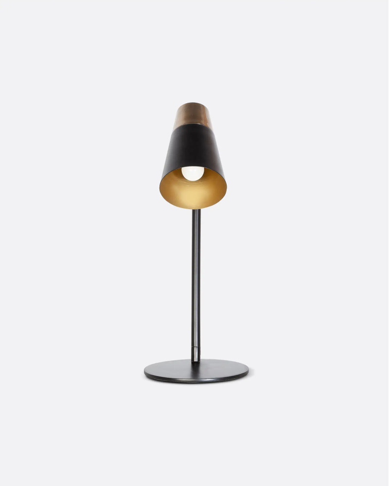 ALICE table lamp in iron 33 x 33 x 73 cm in matt black