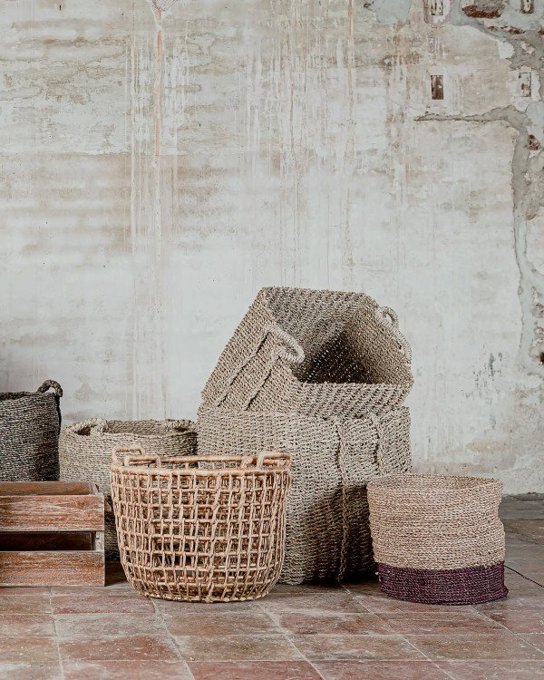 NET basket made of abaca in...