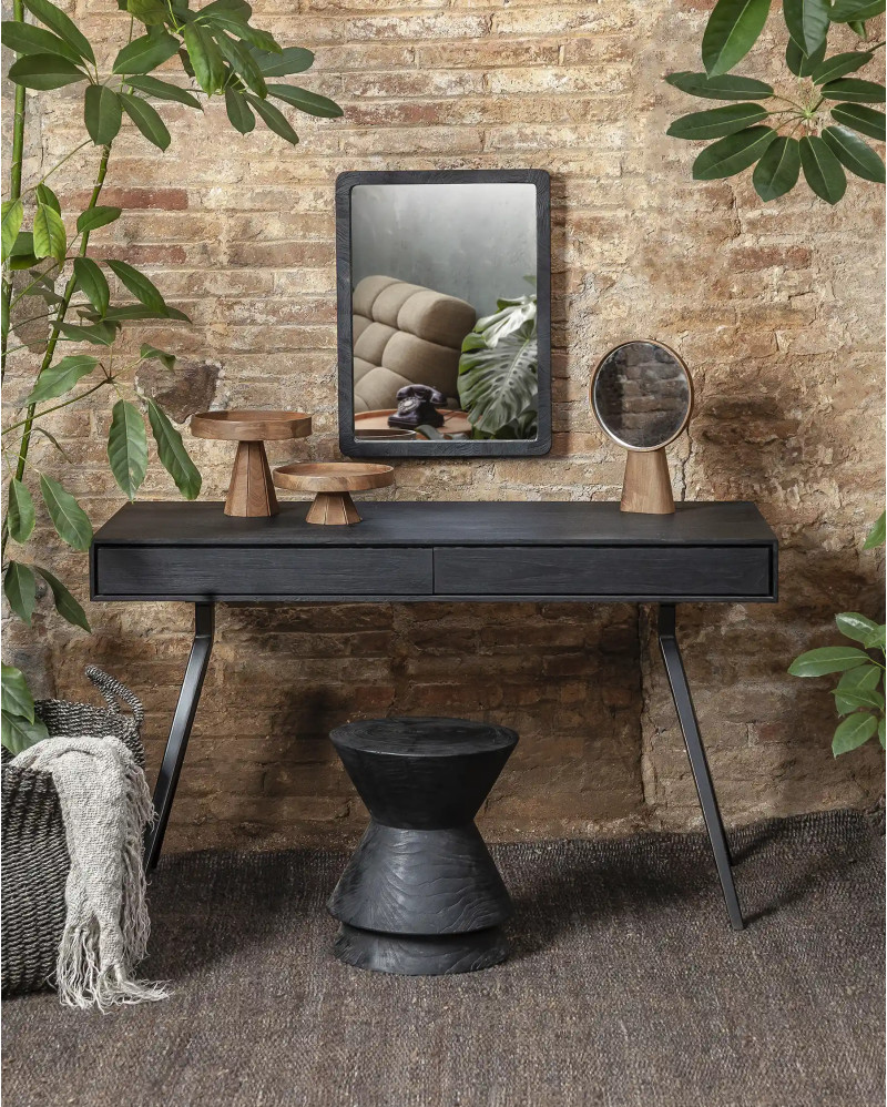 Miroir TAMBORA en bois de teck recyclé 45 x 5 x 60 cm