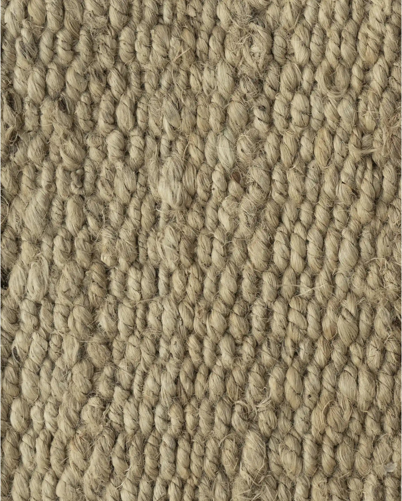 Tapis GOKAK en jute 180 x 120 cm en couleur naturelle claire