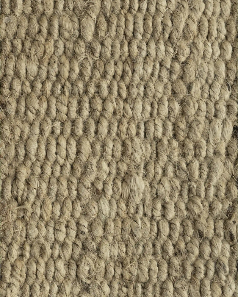 Tapis GOKAK en jute 300 x 250 cm en couleur naturelle claire