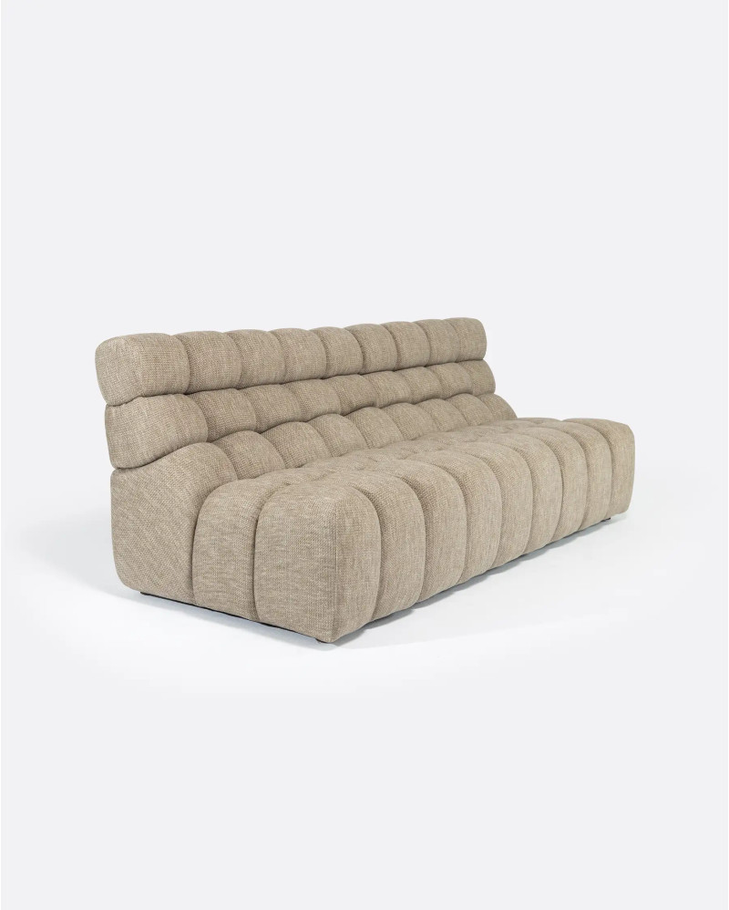 CHOPIN 4-seater modular sofa in recycled olefin 215 x 93 x 78 cm in natural colour