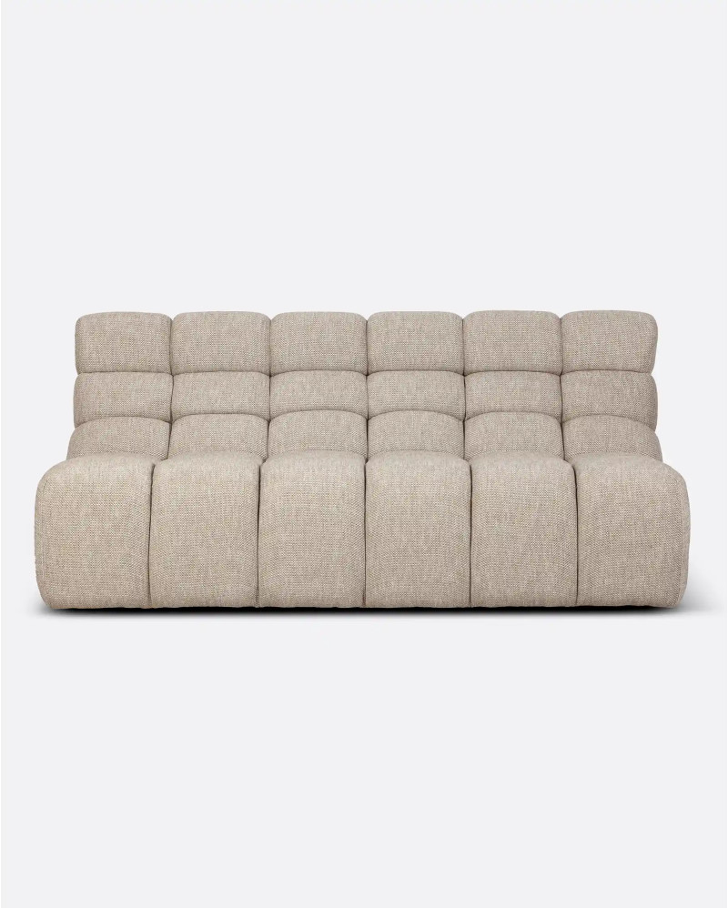 CHOPIN 2/3-seater modular sofa in recycled olefin 190 x 93 x 78 cm in natural colour