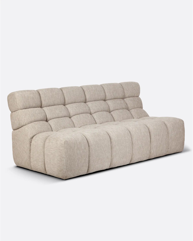 CHOPIN 2/3-seater modular sofa in recycled olefin 190 x 93 x 78 cm in natural colour