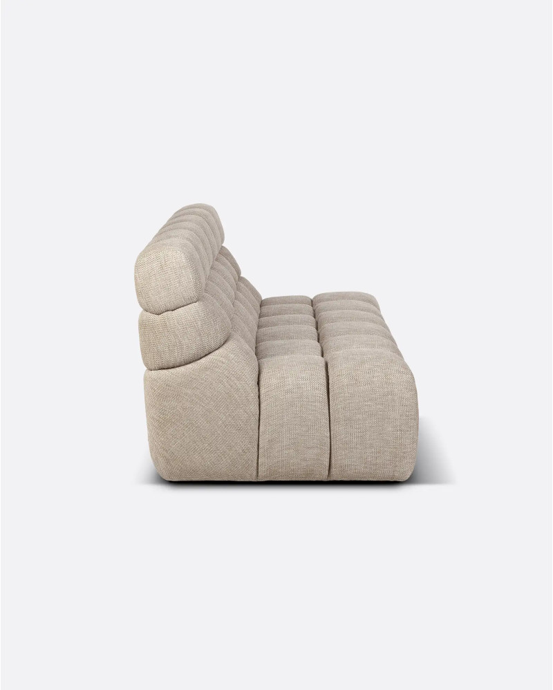 CHOPIN 2/3-seater modular sofa in recycled olefin 190 x 93 x 78 cm in natural colour