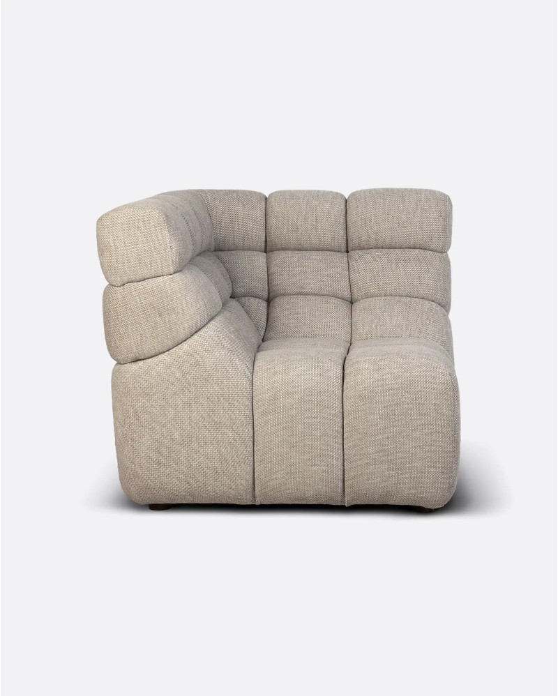 CHOPIN modular sofa corner in recycled olefin 93 x 93 x 78 cm in natural colour