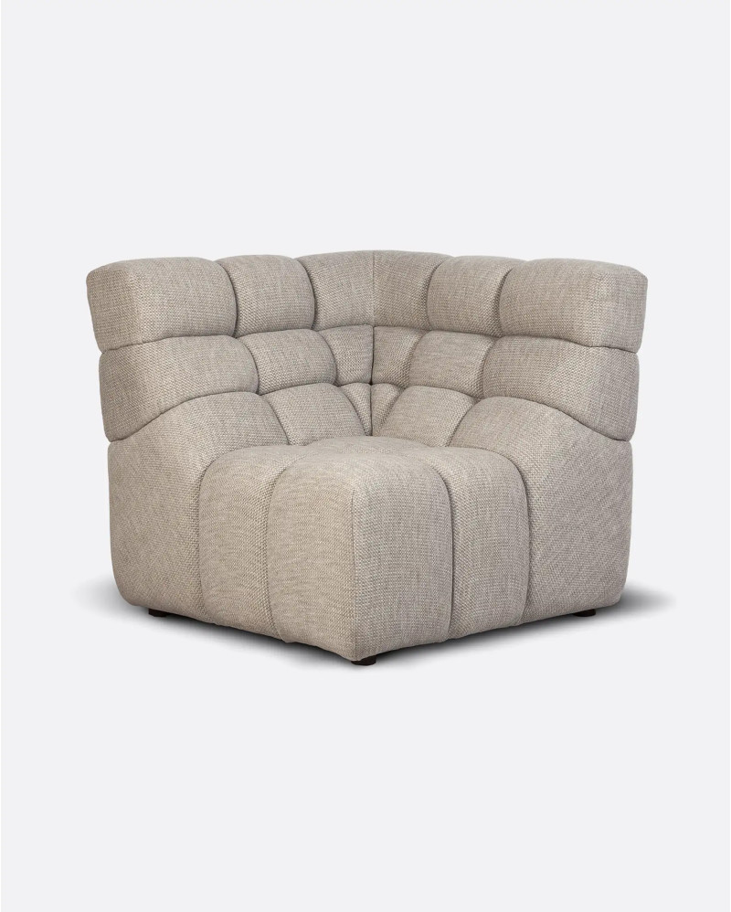 CHOPIN modular sofa corner in recycled olefin 93 x 93 x 78 cm in natural colour